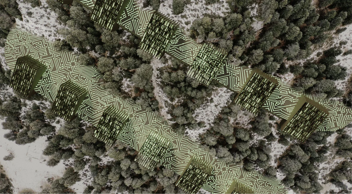 Self-sustaining greenhouses from above