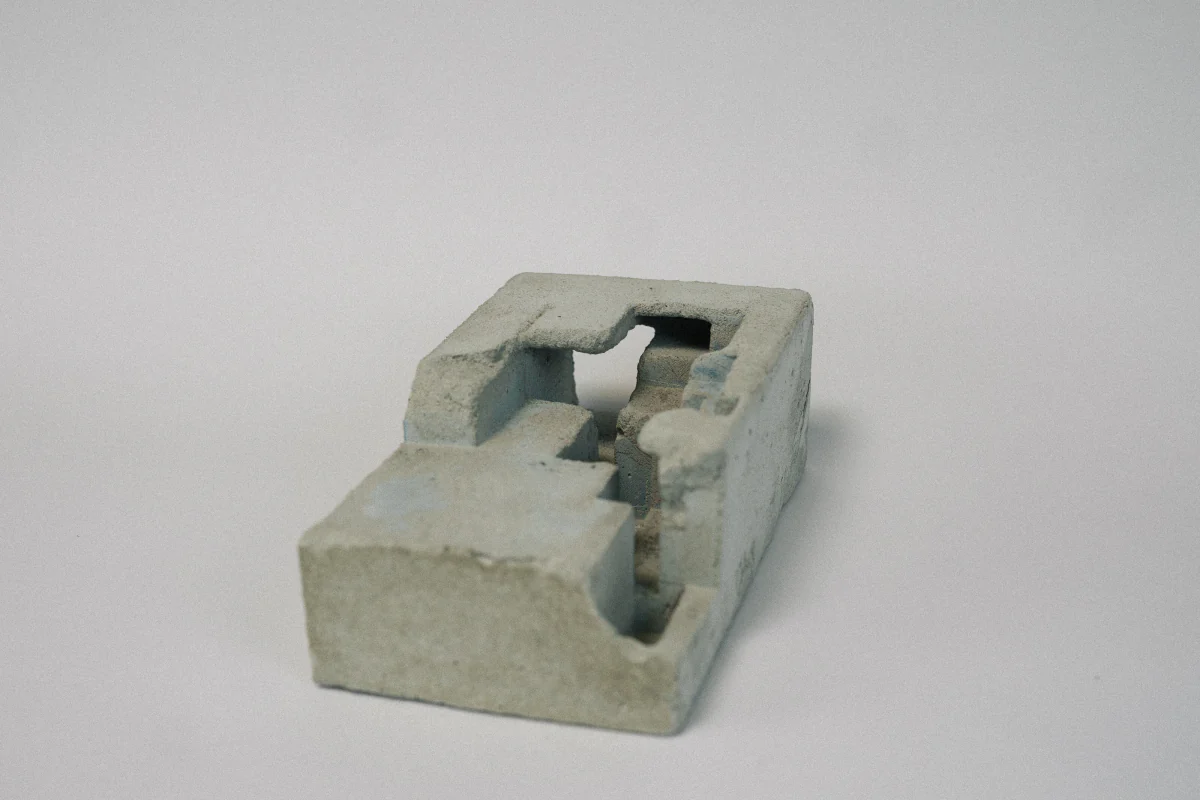 Limestone material test with water channels